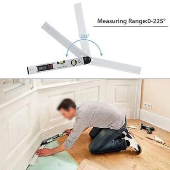 400mm Digital Angle Ruler Aluminium Alloy Electronic Goniometer Accessory
400mm Digital Angle Ruler Aluminium Alloy Electronic Goniometer Accessory
