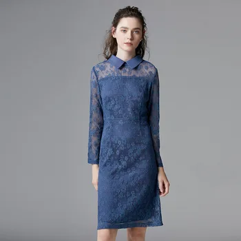2020 New Style Spring Autumn Elegant Retro Style Women Straight Dress Temperament Loose Turn Down Collar Knee Length Plus Size
2020 New Style Spring Autumn Elegant Retro Style Women Straight Dress Temperament Loose Turn Down Collar Knee Length Plus Size