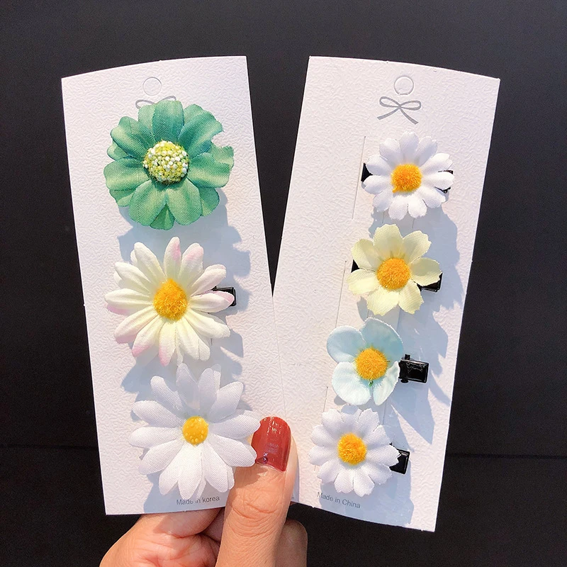 4Pcs Daisy Flower Sweet Hair Clip Rope Bands Simple Fairy HairPins Ponytail Girls Kids Fashion Hairband Hair Accessories As Gift
4Pcs Daisy Flower Sweet Hair Clip Rope Bands Simple Fairy HairPins Ponytail Girls Kids Fashion Hairband Hair Accessories As Gift