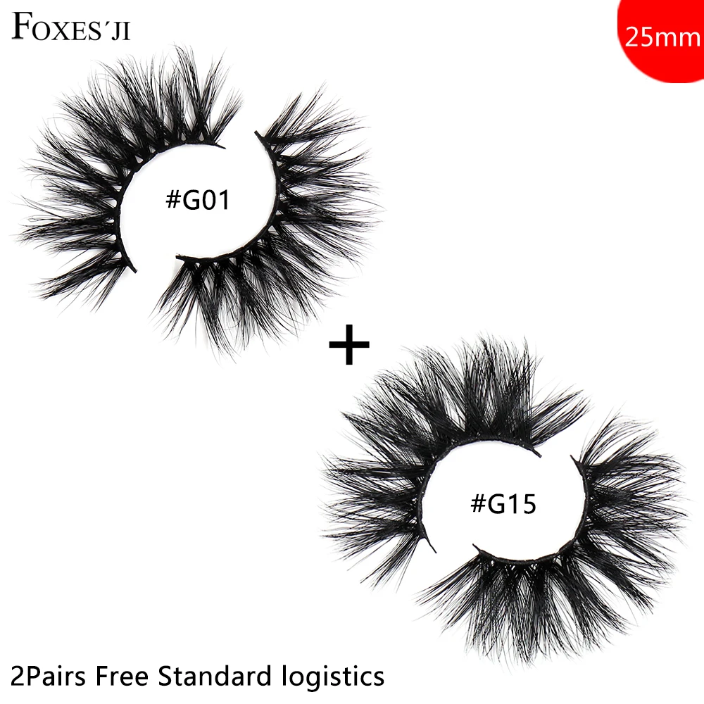 FOXESJI 2pairs False Eyelashes 25mm Mink Lashes Crisscross Thick Long lasting Dramatic Eyelash Extension Makeup Lashes Faux Cils
FOXESJI 2pairs False Eyelashes 25mm Mink Lashes Crisscross Thick Long lasting Dramatic Eyelash Extension Makeup Lashes Faux Cils