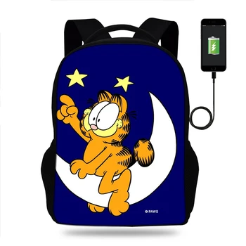 USB Charging School Backpack Animals School Bag Garfield cat Printed Schoolbag for Teenager Boys Girl knapsack
USB Charging School Backpack Animals School Bag Garfield cat Printed Schoolbag for Teenager Boys Girl knapsack