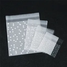 100pcs/lot White Dots Plastic Christmas Gift Bag Transparent Frosted OPP Birthday Party Wedding Cookie Candy Packaging Bag
100pcs/lot White Dots Plastic Christmas Gift Bag Transparent Frosted OPP Birthday Party Wedding Cookie Candy Packaging Bag