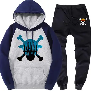 One Piece Skull Male Raglan Hoodies Warm Sweatpants Autumn Fleece Men's Sports Suit Luffy Brand Clothing Men Sreet Two Piece Set
One Piece Skull Male Raglan Hoodies Warm Sweatpants Autumn Fleece Men's Sports Suit Luffy Brand Clothing Men Sreet Two Piece Set