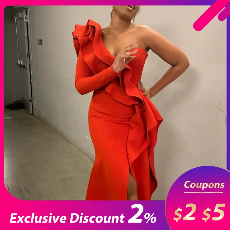 aliexpress red dress