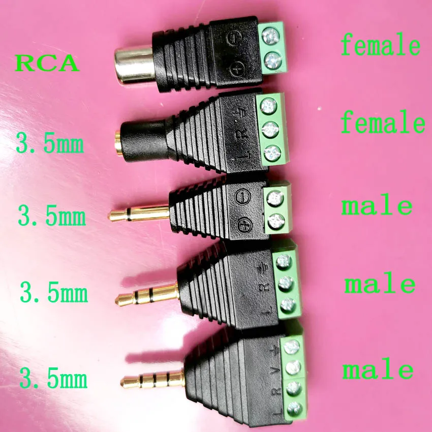 2pc 3.5mm Jack Headphone Plug Vier-knooppunt Mannelijke Stereo solderless connector Audio hoofd naar terminal plug
2pc 3.5mm Jack Headphone Plug Vier-knooppunt Mannelijke Stereo solderless connector Audio hoofd naar terminal plug