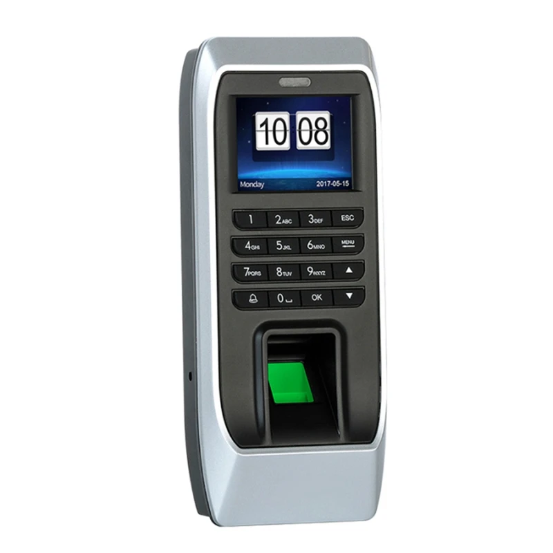 Fingerprint Access Control Machine Attendance Access Control Machine Glass Door Password Access Control System (EU Plug)