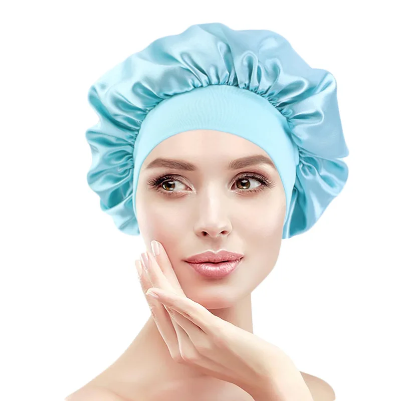 15 Colors Silky Bonnet for Women Wide-Brimmed Night Sleep Cap Hair Care Headband Ladies Satin Head Cover Hat Hair Accessories
15 Colors Silky Bonnet for Women Wide-Brimmed Night Sleep Cap Hair Care Headband Ladies Satin Head Cover Hat Hair Accessories