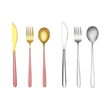 Tableware Set Cutlery Stainless Steel 304 Utensils Kitchen Dinnerware include Knife Fork TeaSpoons Camping Tableware
Tableware Set Cutlery Stainless Steel 304 Utensils Kitchen Dinnerware include Knife Fork TeaSpoons Camping Tableware