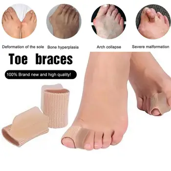 1 Pcs New Gel Toe Separators Bunion Corrector for Overlapping Fabric Toe Spacers with Soft Gel Lining for Hallux Valgus 
1 Pcs New Gel Toe Separators Bunion Corrector for Overlapping Fabric Toe Spacers with Soft Gel Lining for Hallux Valgus