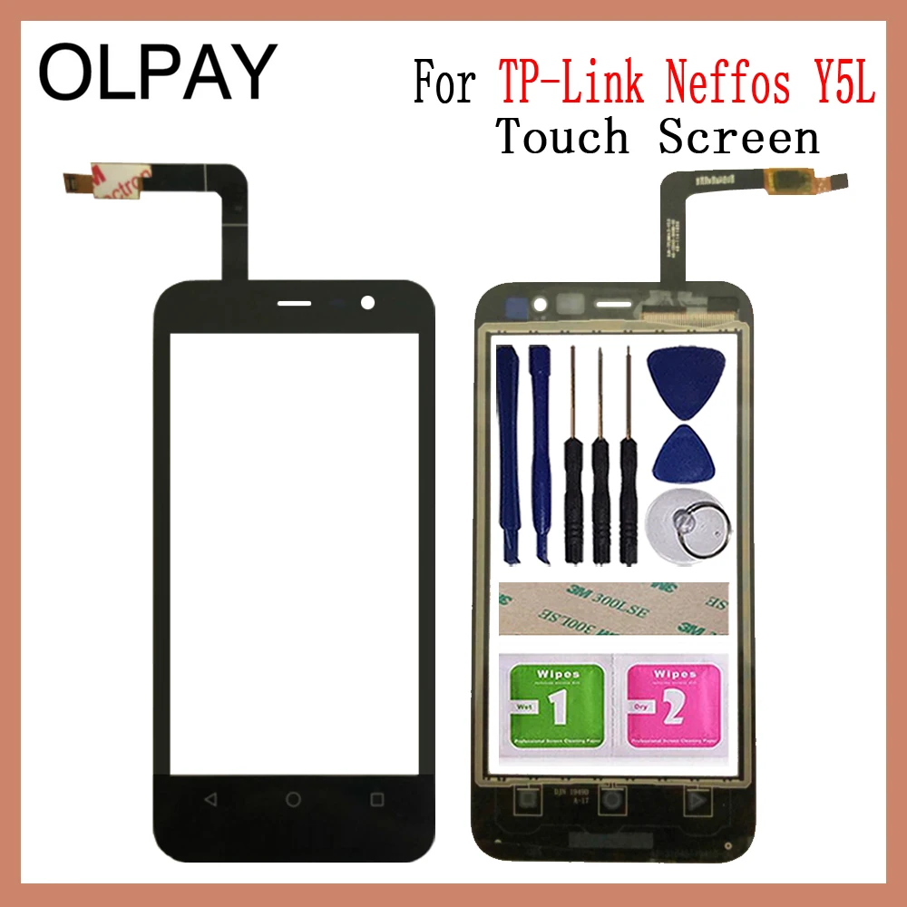 Сенсорный экран OLPAY 4 5 дюйма для TP Link Neffos Y5L цифровой преобразователь сенсорного