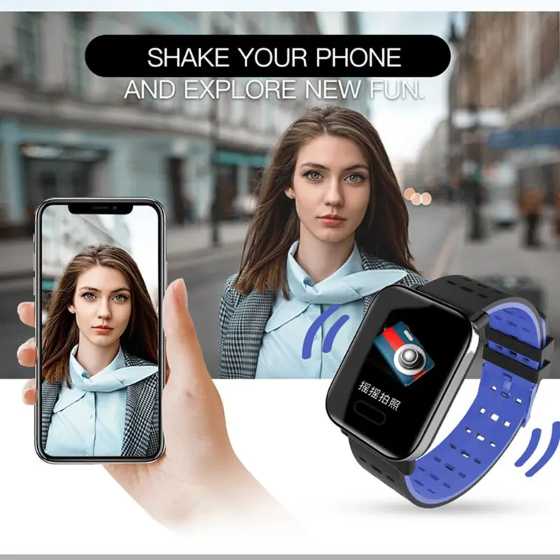 A6 Smart Watch with Heart Rate Monitor Fitness Tracker Blood Pressure Smartwatch E65A
A6 Smart Watch with Heart Rate Monitor Fitness Tracker Blood Pressure Smartwatch E65A