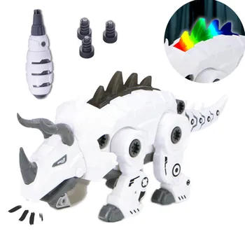 LED Walking Robot Dinosaur Toy Disassembly Dinosaur Toys Roar Sound Lights Toys for 4, 5 Year Old Dinosaur Robot Model Toy
LED Walking Robot Dinosaur Toy Disassembly Dinosaur Toys Roar Sound Lights Toys for 4, 5 Year Old Dinosaur Robot Model Toy