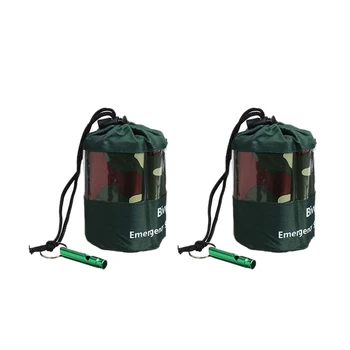 Emergency Bivy Sack Survival Sleeping Bag Lightweight Compact Survival Gear with Whistle for Outdoor Hiking Camping
Emergency Bivy Sack Survival Sleeping Bag Lightweight Compact Survival Gear with Whistle for Outdoor Hiking Camping