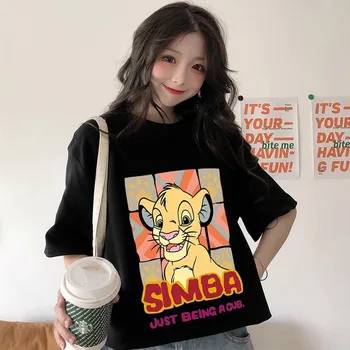 The Lion King Cartoon Print Tshirt Women Sweet Summer Shirts Short Sleeve Casual Streetwear Long Top Tees Plus Size 2020 Y399
The Lion King Cartoon Print Tshirt Women Sweet Summer Shirts Short Sleeve Casual Streetwear Long Top Tees Plus Size 2020 Y399