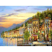 GATYZTORY Gold House Seaside Landscape Painting By Numbers 60x75cm Framed On Canvas Hand Painted Modern Home Bedroom Decor
GATYZTORY Gold House Seaside Landscape Painting By Numbers 60x75cm Framed On Canvas Hand Painted Modern Home Bedroom Decor