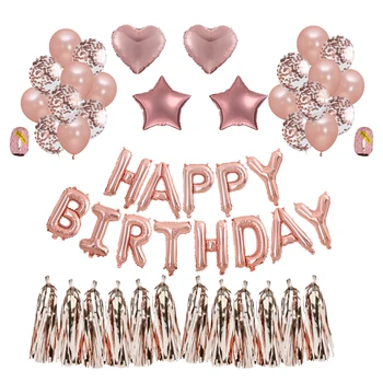 Rose Gold Wedding Birthday Party Balloons Set Happy Birthday Decoration Adult Foil Balloon Baby Shower Party Supplies Air Ballon
Rose Gold Wedding Birthday Party Balloons Set Happy Birthday Decoration Adult Foil Balloon Baby Shower Party Supplies Air Ballon