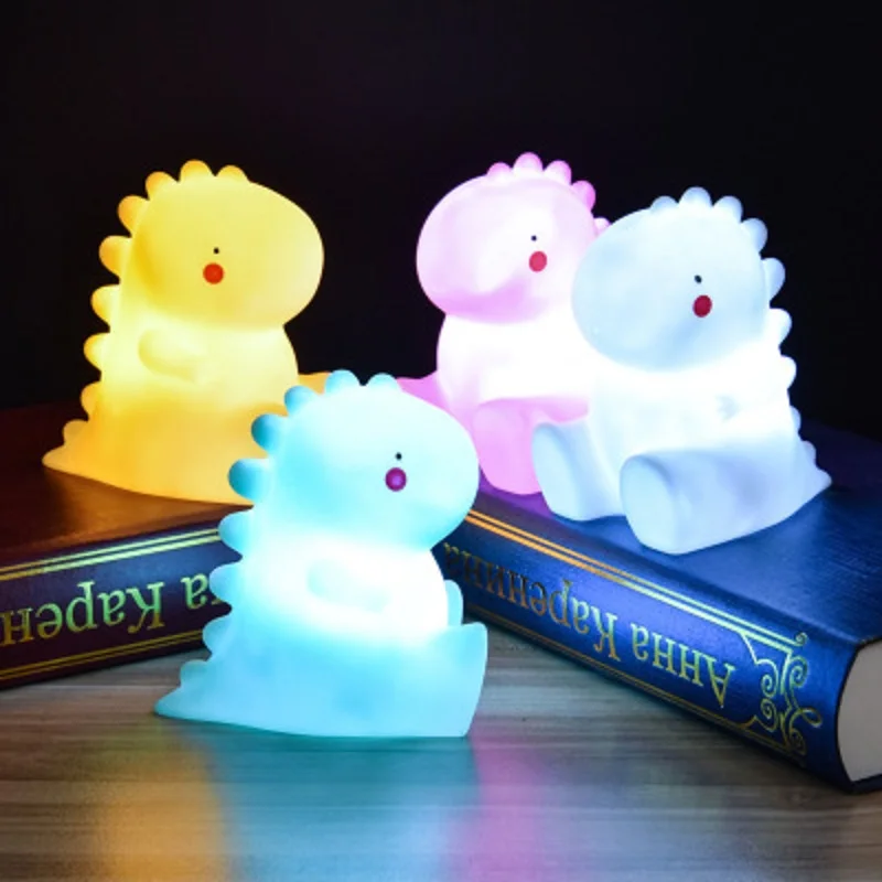 Cartoon Cute Dinosaur Animal LED Soft Small Table Lamp Silicone Night Light Baby Bedside Nursery Kids Toys Creative Holiday Gift
Cartoon Cute Dinosaur Animal LED Soft Small Table Lamp Silicone Night Light Baby Bedside Nursery Kids Toys Creative Holiday Gift