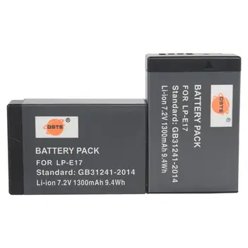 DSTE 2PCS LP-E17 Battery for Canon EOS Rebel SL3 (EOS 250D/EOS Kiss X10), EOS Rebel T6s (EOS 760D/EOS 8000D),EOS Rebel T6i
DSTE 2PCS LP-E17 Battery for Canon EOS Rebel SL3 (EOS 250D/EOS Kiss X10), EOS Rebel T6s (EOS 760D/EOS 8000D),EOS Rebel T6i