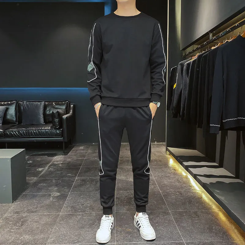 2020 Spring Men Sportswear 2 Piece Set Sporting Suit Jacket+Pant Sweatsuit Men Clothing Tracksuit Men Set Hip Hop Men Set
2020 Spring Men Sportswear 2 Piece Set Sporting Suit Jacket+Pant Sweatsuit Men Clothing Tracksuit Men Set Hip Hop Men Set