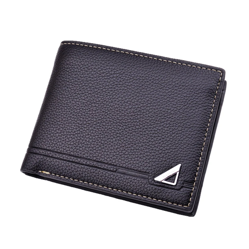 New Korean men's leather wallet lychee pattern short 3-fold horizontal wallet large capacity multi-card coin purse
New Korean men's leather wallet lychee pattern short 3-fold horizontal wallet large capacity multi-card coin purse