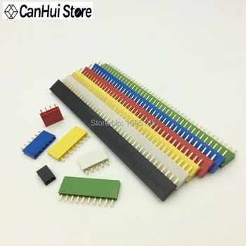 2.54mm Single Row Female PCB Board Pin Header Connector Strip Pinheader 2/3/4/6/8/10/12/14/16/40p 1*2 pin colourful socket
2.54mm Single Row Female PCB Board Pin Header Connector Strip Pinheader 2/3/4/6/8/10/12/14/16/40p 1*2 pin colourful socket