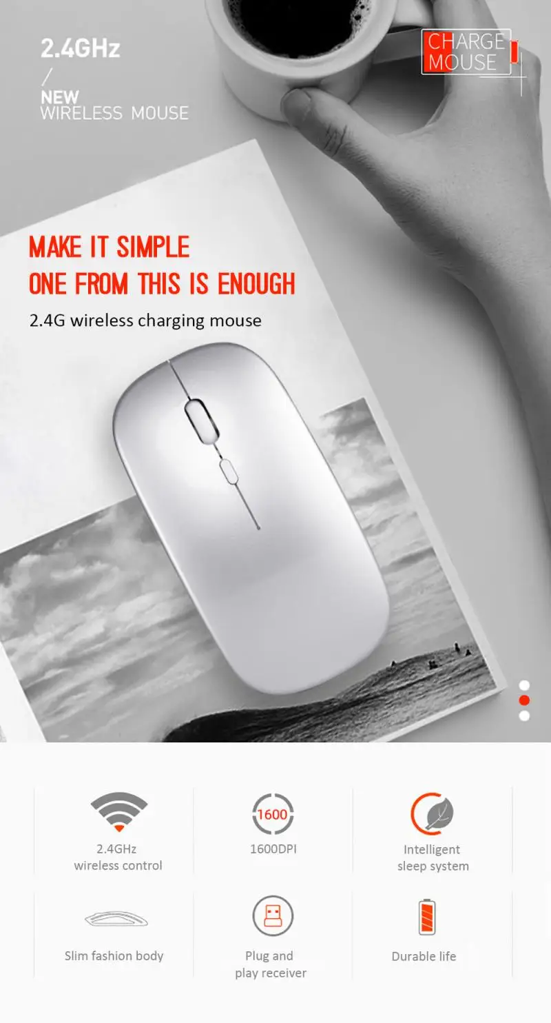 2.4G Wireless+Bluetooth Mouse Silent Dual Mode Gaming Mouse 4 Button 1600DPI USB Computer Mouse Gamer Mice For Office Work TXTB1
2.4G Wireless+Bluetooth Mouse Silent Dual Mode Gaming Mouse 4 Button 1600DPI USB Computer Mouse Gamer Mice For Office Work TXTB1