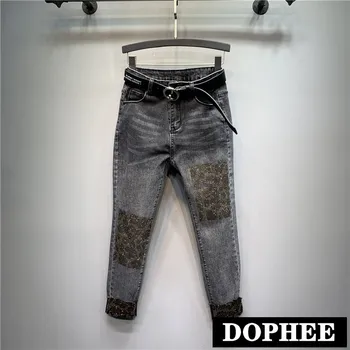 2020 Spring New European Personality Leopard Print Hot Diamond Jeans Pants Women Slim Stretch Pencil Denim Trousers Students
2020 Spring New European Personality Leopard Print Hot Diamond Jeans Pants Women Slim Stretch Pencil Denim Trousers Students