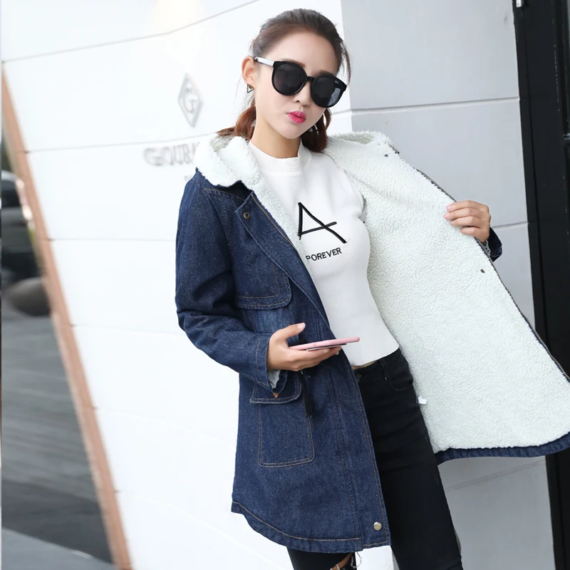 Warm Winter Denim Jacket Women Wool lining Basic Autumn plus size 5XL Jean Coat 2019 Denim Female Jackets Loose Casual Clothes
Warm Winter Denim Jacket Women Wool lining Basic Autumn plus size 5XL Jean Coat 2019 Denim Female Jackets Loose Casual Clothes