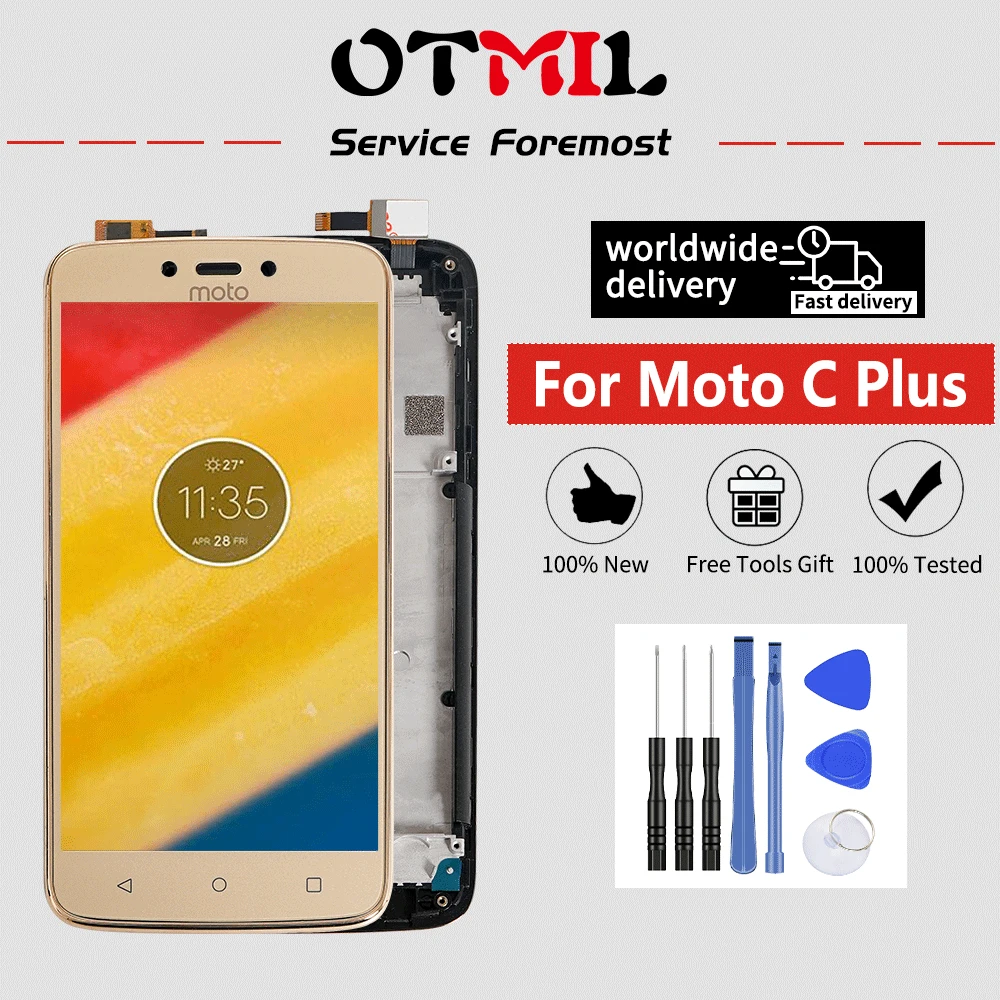 5.0" 100% New For MOTO C Plus LCD Display Touch Screen Digitizer Assembly For Motorola Moto C Plus Display XT1721 XT1723 XT1724
5.0" 100% New For MOTO C Plus LCD Display Touch Screen Digitizer Assembly For Motorola Moto C Plus Display XT1721 XT1723 XT1724