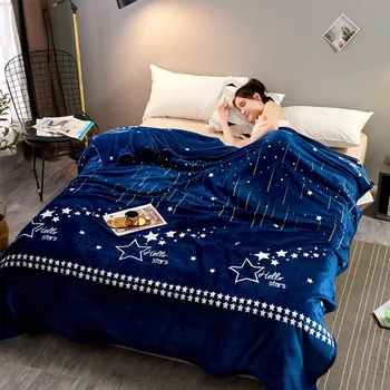 Starry Sky Plush Blanket 200x230cm High Density Soft Flannel Over for Sofa / Bed / Car Portable Throw Blankets Double Bedspreads 
Starry Sky Plush Blanket 200x230cm High Density Soft Flannel Over for Sofa / Bed / Car Portable Throw Blankets Double Bedspreads
