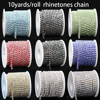 10 yards SS6-SS16 Glass crystal Strass Rhinestone Cup Chain Sew On Diamond Glue-On Close Chains Glitter Trim Cup sew on Garment
10 yards SS6-SS16 Glass crystal Strass Rhinestone Cup Chain Sew On Diamond Glue-On Close Chains Glitter Trim Cup sew on Garment