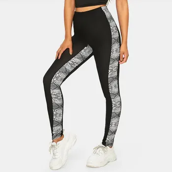 Fashion Snake Printed Splice High Waist Leggings Women Stretch Sports Fitness Leggins Sexy Skinny Workout Female Pants Trousers 
Fashion Snake Printed Splice High Waist Leggings Women Stretch Sports Fitness Leggins Sexy Skinny Workout Female Pants Trousers