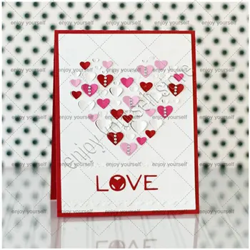 Love Heart Cutting Dies Stencils for Scrapbooking Photo Album Decorative Embossing Craft DIY Card Making Carbon Steel mould
Love Heart Cutting Dies Stencils for Scrapbooking Photo Album Decorative Embossing Craft DIY Card Making Carbon Steel mould