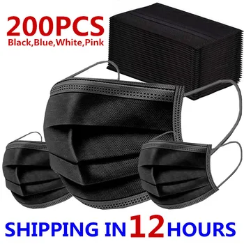 200PCS Mask Disposable Nonwoven 3 Layer Filter Mask Mouth Face Mask Anti Dust Protective Breathable Earloops Masks Fast Ship
200PCS Mask Disposable Nonwoven 3 Layer Filter Mask Mouth Face Mask Anti Dust Protective Breathable Earloops Masks Fast Ship