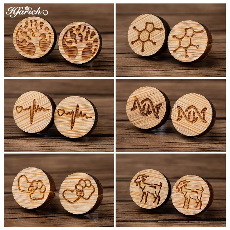 Hfarich Tree Heartbeat Wood Earring For Women Men DNA Chemical Molecule Geometric Earings 2019 Personalized Gift
Hfarich Tree Heartbeat Wood Earring For Women Men DNA Chemical Molecule Geometric Earings 2019 Personalized Gift