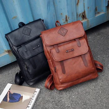 2020 Vintage men's backpack leather bag simple leisure business computer bag large capacity backpack men's fashion
2020 Vintage men's backpack leather bag simple leisure business computer bag large capacity backpack men's fashion