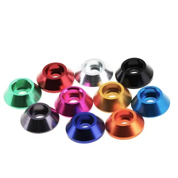 5pcs M4 M5 M6 fisheye washers cone washer concave holes protector cup head gaskets aluminum alloy colored gasket white color 
5pcs M4 M5 M6 fisheye washers cone washer concave holes protector cup head gaskets aluminum alloy colored gasket white color