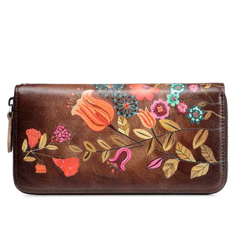 Women's Vintage Long Wallet Genuine Leather Clutch Multi-Function Wallet Casual Zipper Bag
Women's Vintage Long Wallet Genuine Leather Clutch Multi-Function Wallet Casual Zipper Bag