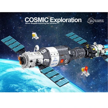 Tiangong-1 and Shenzhou-9 Small-particle Models Building Block Astronaut Figures Bricks Set Educational Toys for Children Gift
Tiangong-1 and Shenzhou-9 Small-particle Models Building Block Astronaut Figures Bricks Set Educational Toys for Children Gift