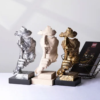Silence is Gold Resin Statues Creative Abstract Forgetive Thinker Sculptures Miniature Figurines Craft Office Home Decoration
Silence is Gold Resin Statues Creative Abstract Forgetive Thinker Sculptures Miniature Figurines Craft Office Home Decoration
