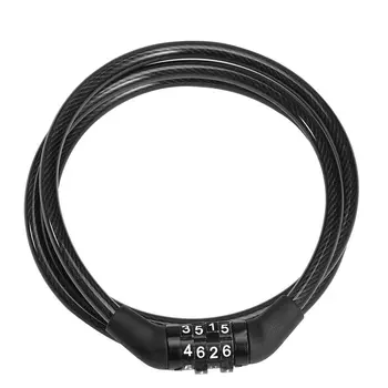 Multi-functional Code Anti-Theft Security Cable Lock Cycling 4-Digital Easy to Use Bicycle Combination Bike Chian Password Lock 
Multi-functional Code Anti-Theft Security Cable Lock Cycling 4-Digital Easy to Use Bicycle Combination Bike Chian Password Lock