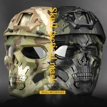 Tactical Paintball Skull Masks Outdoor Breathable Hunting Shooting Skull Mask Military Full Face Safety Airsoft Paintball Masks
Tactical Paintball Skull Masks Outdoor Breathable Hunting Shooting Skull Mask Military Full Face Safety Airsoft Paintball Masks