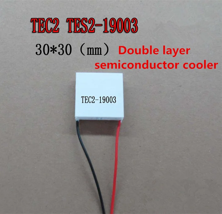 5PCS Double semiconductor refrigeration TES2-19003 12V3A 30*30MM large temperature difference 80C industry refrigeration Coole
5PCS Double semiconductor refrigeration TES2-19003 12V3A 30*30MM large temperature difference 80C industry refrigeration Coole