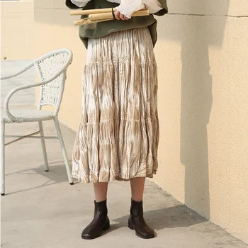 casual2020 New Spring Summer High Waist Elegant Pleated Skirt Women Streetwear A-line Mid-length Velvet Bottom Tide PD977
casual2020 New Spring Summer High Waist Elegant Pleated Skirt Women Streetwear A-line Mid-length Velvet Bottom Tide PD977