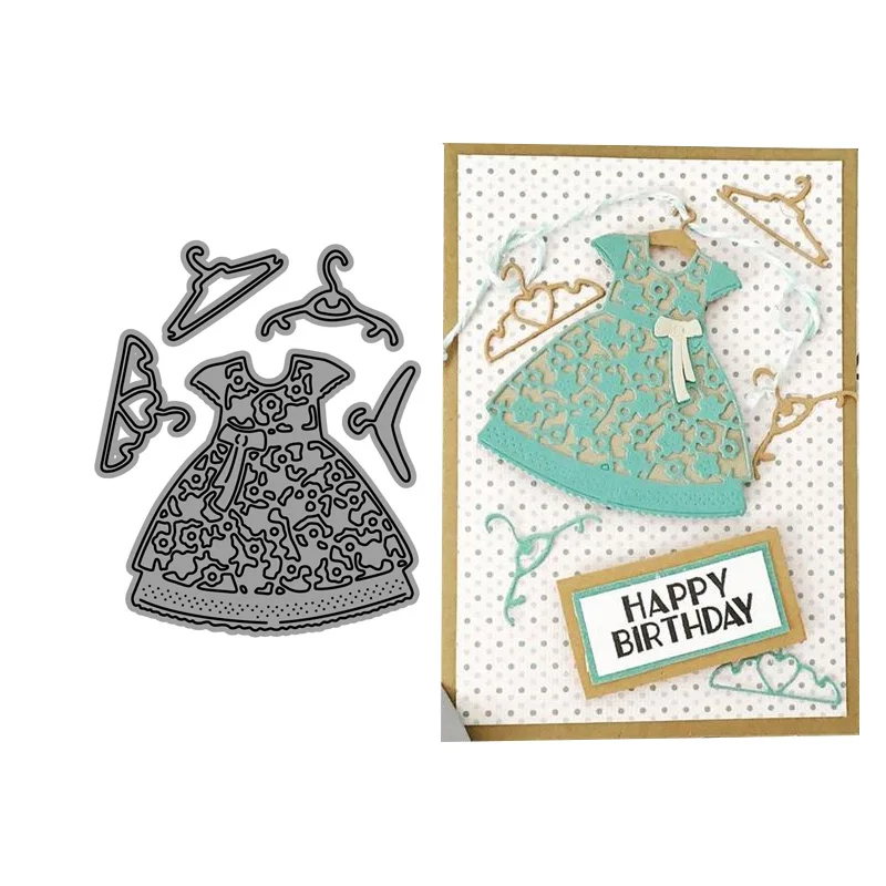 Skirt Metal Cutting Dies for Scrapbooking Hanger Dies Cut Craft Stencil Handmade Album Paper Cards Making Model Decoration
Skirt Metal Cutting Dies for Scrapbooking Hanger Dies Cut Craft Stencil Handmade Album Paper Cards Making Model Decoration