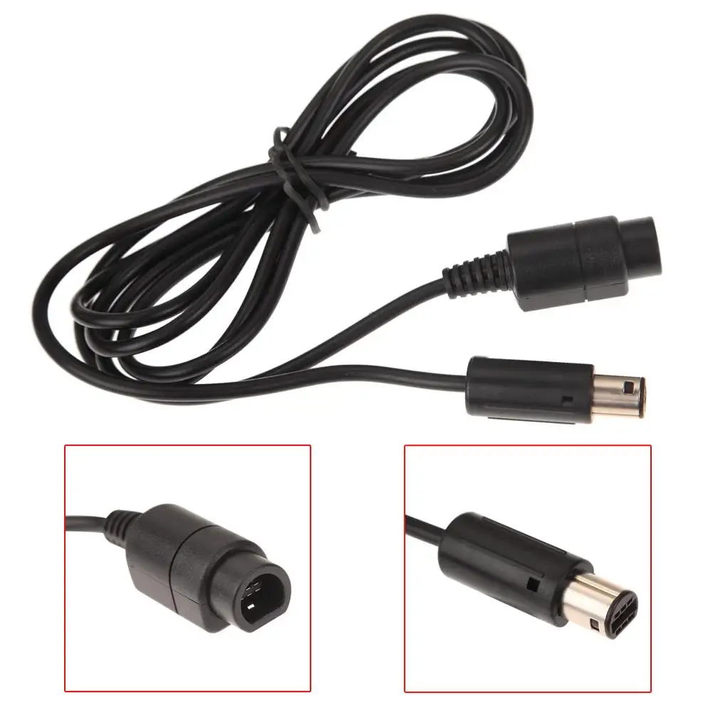 Фото ALLOYSEED 1.8m Controller Extension Cable for GameCube Black GC NI5L Nintendo Gamecube | Электроника