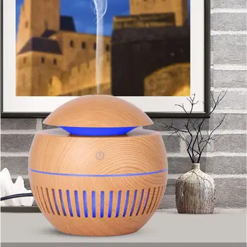 USB Mini Aroma Diffuser Essential Oil Air Humidifier Wood Grain Aromatherapy Purifier with LED Light for Home Bedroom 
USB Mini Aroma Diffuser Essential Oil Air Humidifier Wood Grain Aromatherapy Purifier with LED Light for Home Bedroom