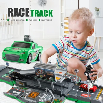 Deformation Track Parking Storage Vehicle Medical Fire Police City Four Themes Music Educational Toy Car for Kids Children
Deformation Track Parking Storage Vehicle Medical Fire Police City Four Themes Music Educational Toy Car for Kids Children