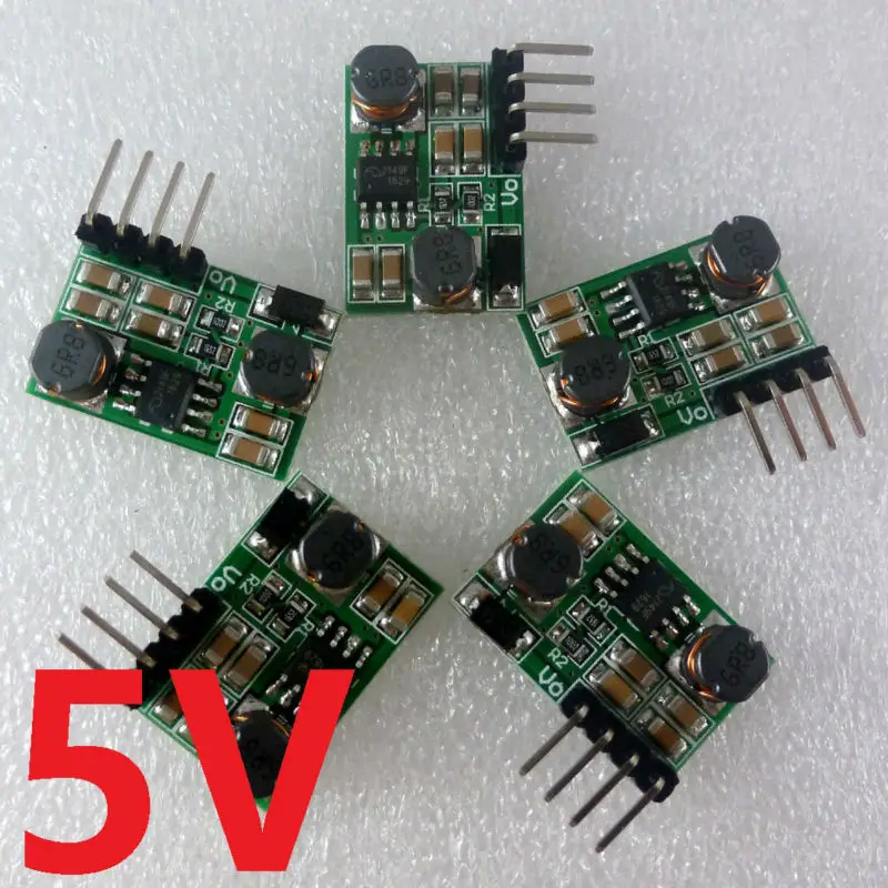 DD0603SA_5V*5 1-6V/3V/3.3V/3.7V to 5V Auto Step-UP & Down DC DC Converter Voltage regulator module Board for 18650 Solar charg
DD0603SA_5V*5 1-6V/3V/3.3V/3.7V to 5V Auto Step-UP & Down DC DC Converter Voltage regulator module Board for 18650 Solar charg