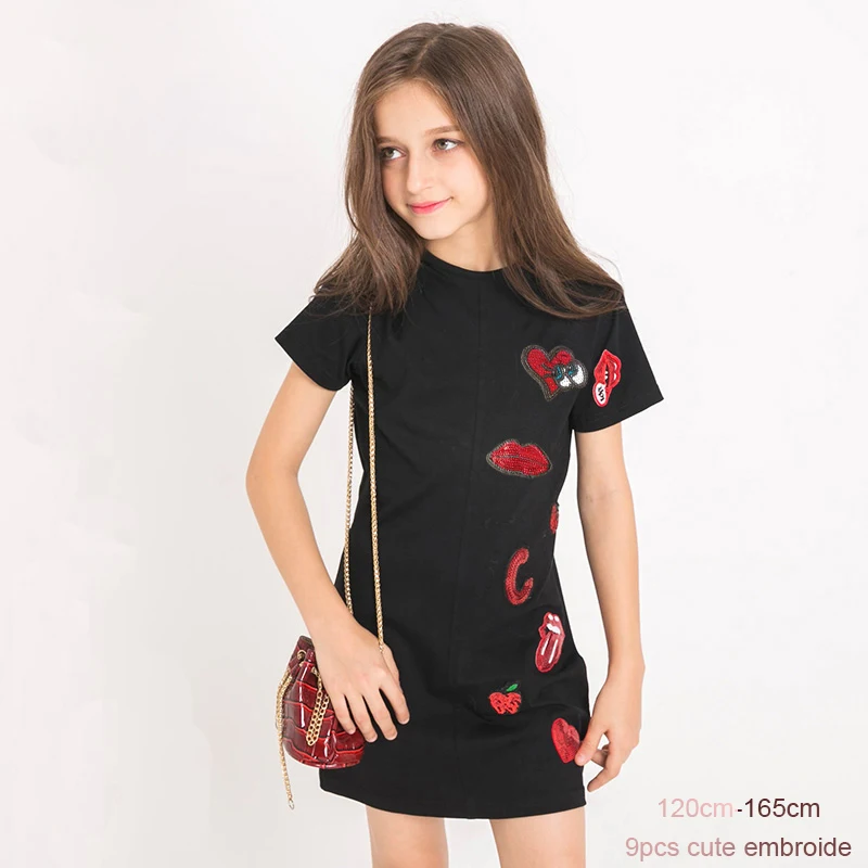 Spring Girls Dress Embroidery Cotton Clothing Long T Shirt Dress Teenage Girls Clothes Size 6 8 10 12 14 Kids Dress
Spring Girls Dress Embroidery Cotton Clothing Long T Shirt Dress Teenage Girls Clothes Size 6 8 10 12 14 Kids Dress